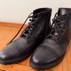 Thursday Boot Co The Major zip-up boot with lug sole